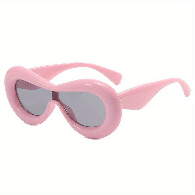 Oversized Punk Y2K Sunglasses Goggles Thick Inflated Frame