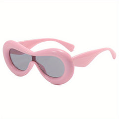 Oversized Punk Y2K Sunglasses Goggles Thick Inflated Frame