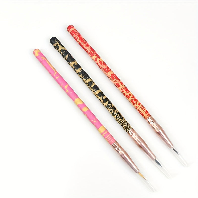 Ultra Fine Gel Eyeliner Brush Wooden Handle