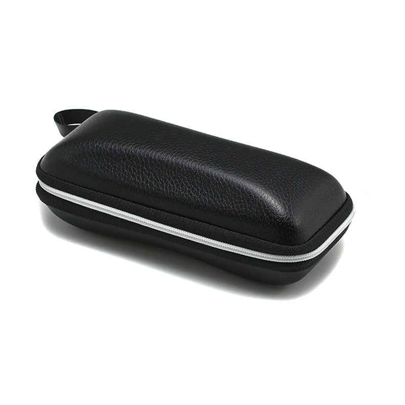 PU Leather Glasses Cases Anti Pressure Zipper Sports Sunglasses Box