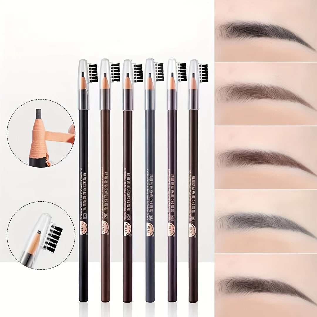 Ultra Slim Tear Off Eyebrow Pencil Waterproof Durable Smudge Proof Makeup Pen