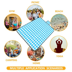 Waterproof Picnic Blanket With Carry Strap - Family Camping Beach Party