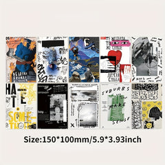 10pcs Graffiti Postcard DIY Wall Decoration Card