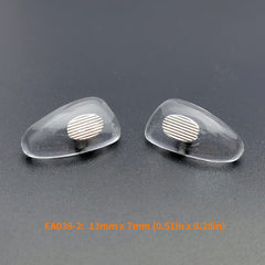 5 Pairs Metal Sunglasses Nose Pads Curved Silicone Glasses Nose Pads