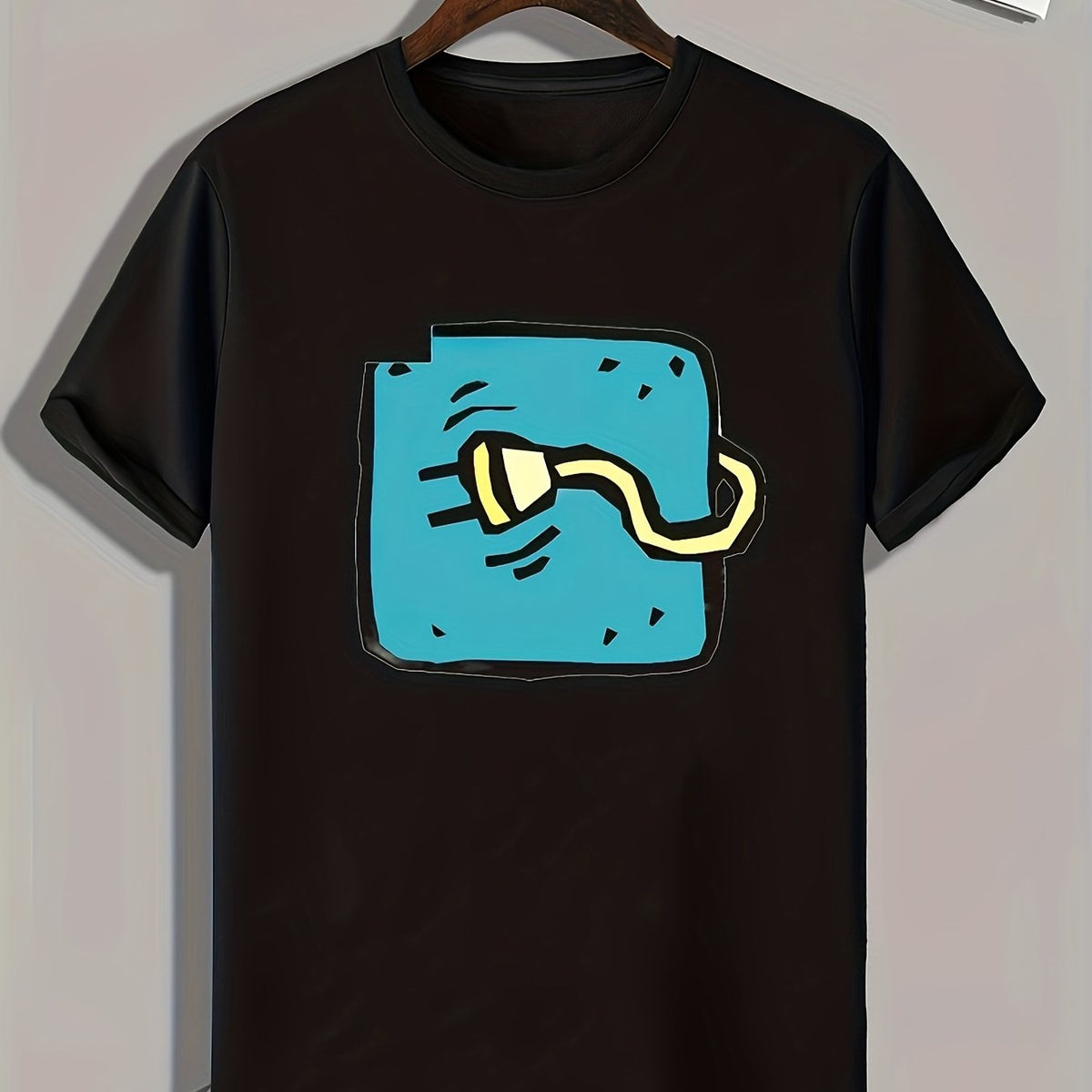 Plug Print Men's Graphic T-shirt for Summer
