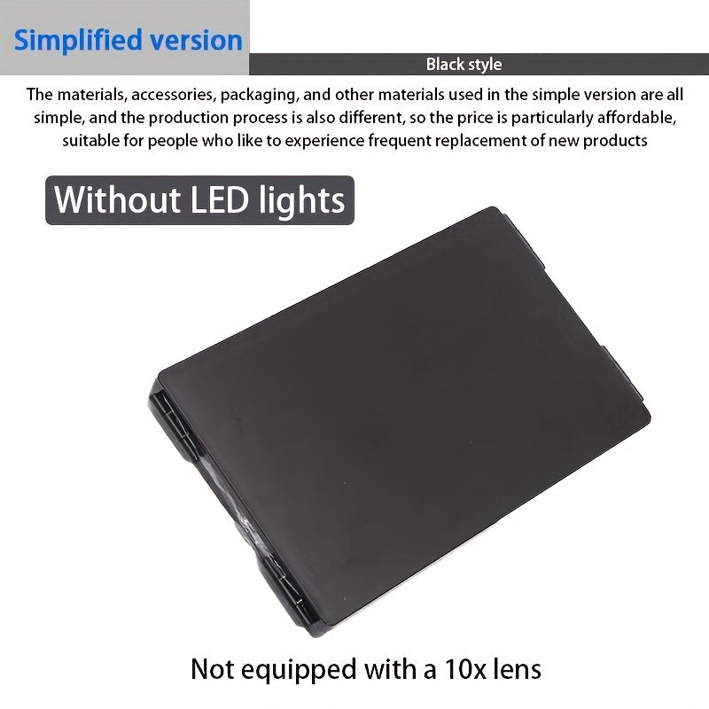 3 Way LED Self Haircut Mirror Lighted Trifold 360 Mirror