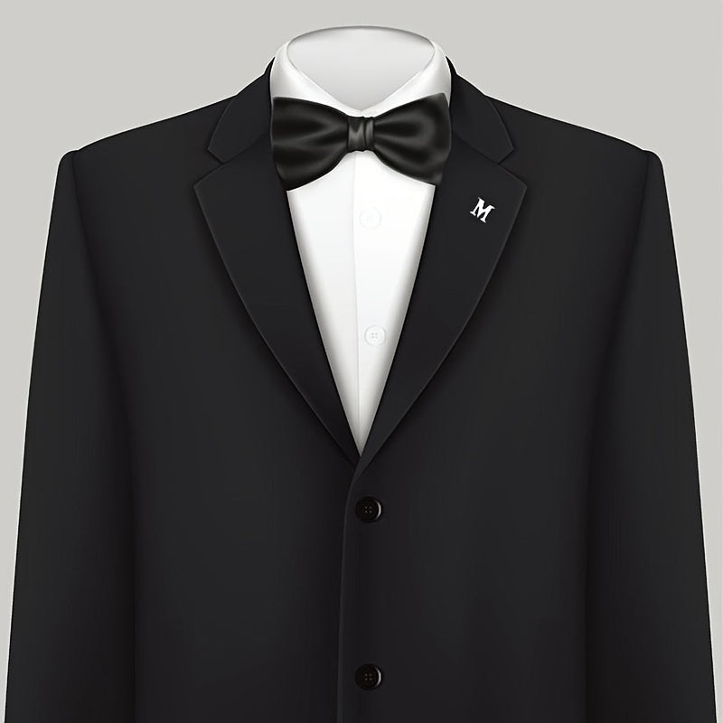 Men's Monogram Brooch Shirt Collar Pin