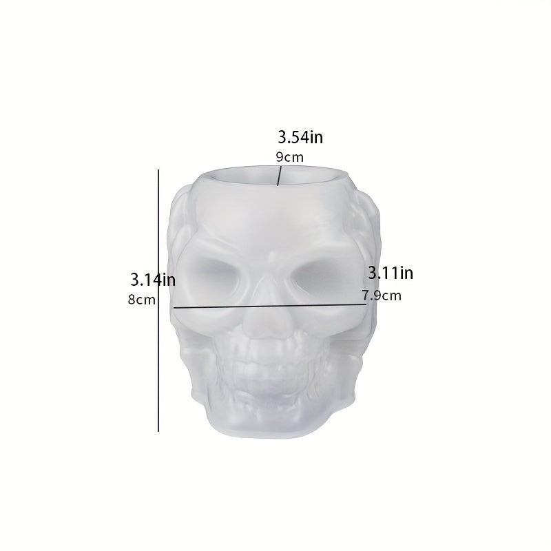 Large Halloween Skull Storage Box Resin Mold for Epoxy Resin