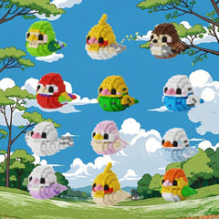 Bird Parrot Building Blocks Set Educational Learning Toy Gift