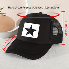Sunshade Breathable Mesh Five-pointed Star Baseball Cap for Kids