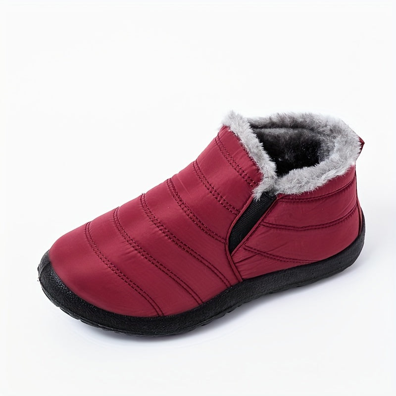 Women's Waterproof Snow Shoes Warm Winter Ankle Shoes