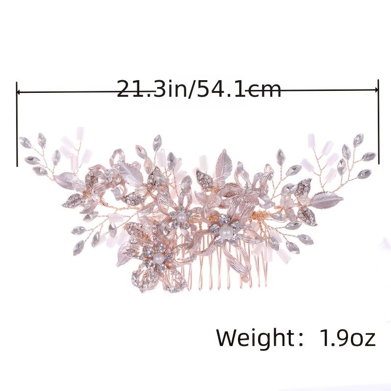 Blush Champagne Bridal Headpiece Hair Comb Hairpiece Wedding Clip