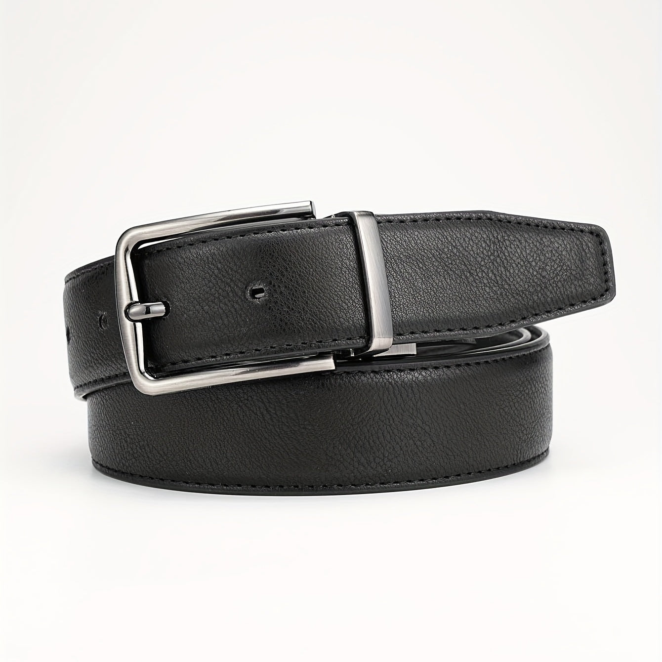 Alloy Buckle PU Leather Belt Accessory for Men