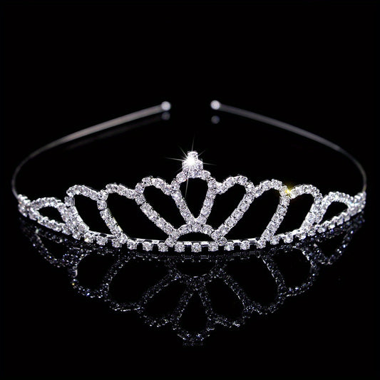 Rhinestone Queen Crown Wedding Tiara Headdress
