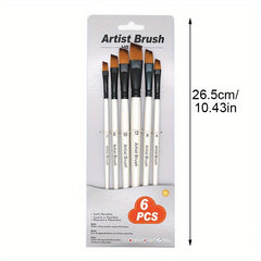 6pcs Artist Paint Brushes Set Acrylic Watercolor Painting
