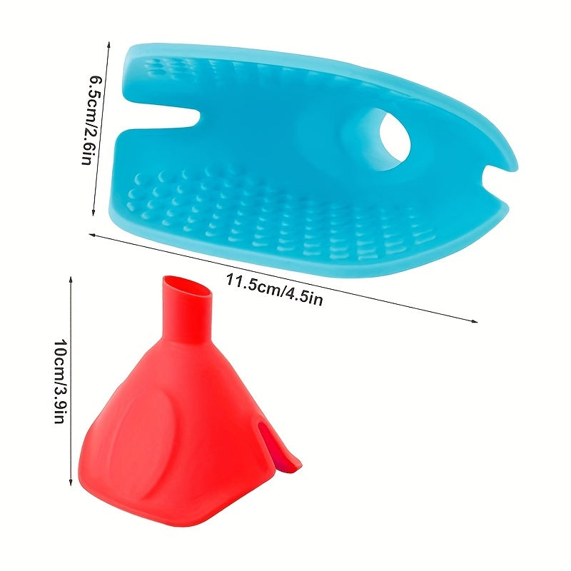 2pcs Silicone Funnel Oven Mitts Kitchen Accessories
