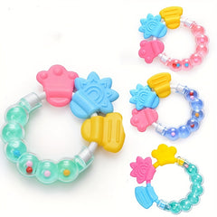 Baby Silicone Teether Rattle - Perfect for Music & Molar Development