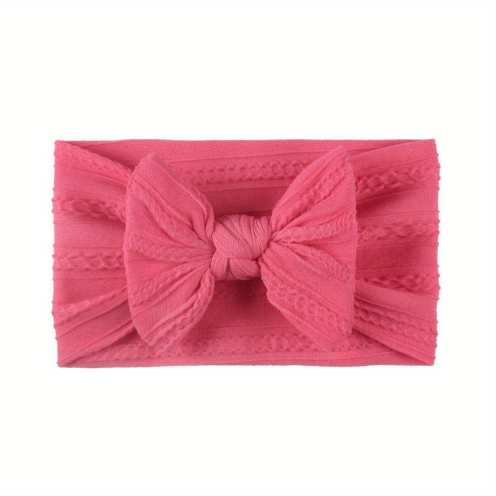 Baby Girls Bows Headband Newborn Turban Hairband Toddlers HeadWrap Accessory