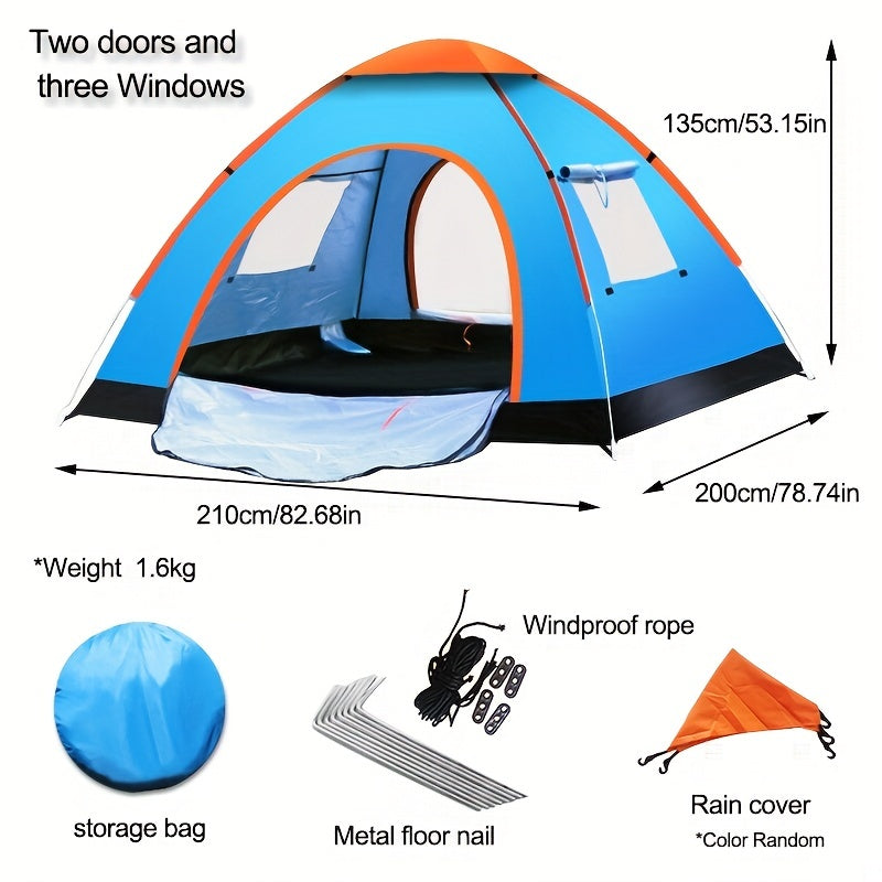Quick Opening Waterproof Tent For Camping Beach Easy to Set Up Portable