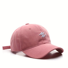Embroidered Duck Tongue Cap Outdoor Sun Hat Baseball Cap