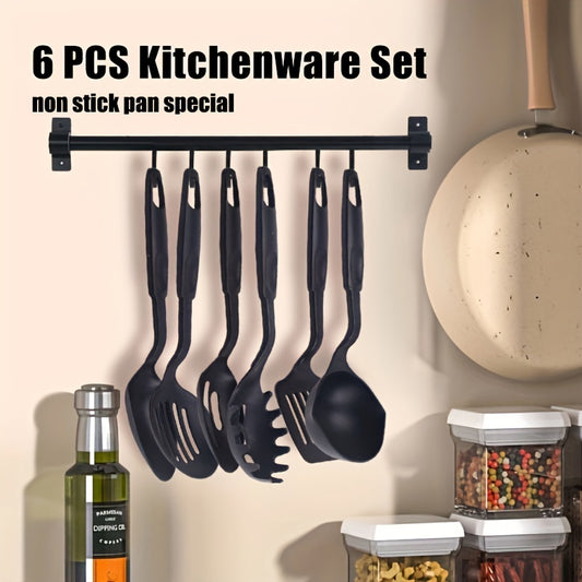 6pcs Nylon Utensil Set Non Stick Cooking Utensils Washable Kitchen Restaurant