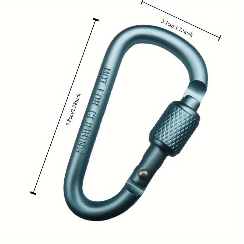 Aluminium Safety Buckle Keychain Lock Carabiner