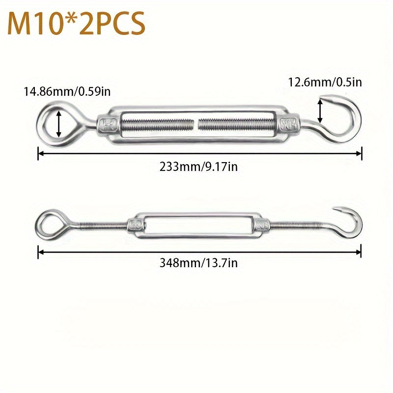 2pcs Wire Rope Tightener Chain Tightener Wire Rope Tensioner