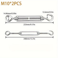 2pcs Wire Rope Tightener Chain Tightener Wire Rope Tensioner