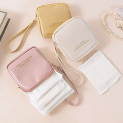 Sanitary Napkin Storage Bag Portable Makeup Pouch Coin Purse