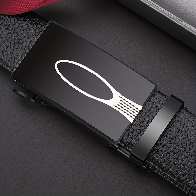 Men's Automatic Buckle Leather Belt