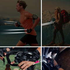 LED Flashlight Gloves for Repairing Fishing Running Hiking