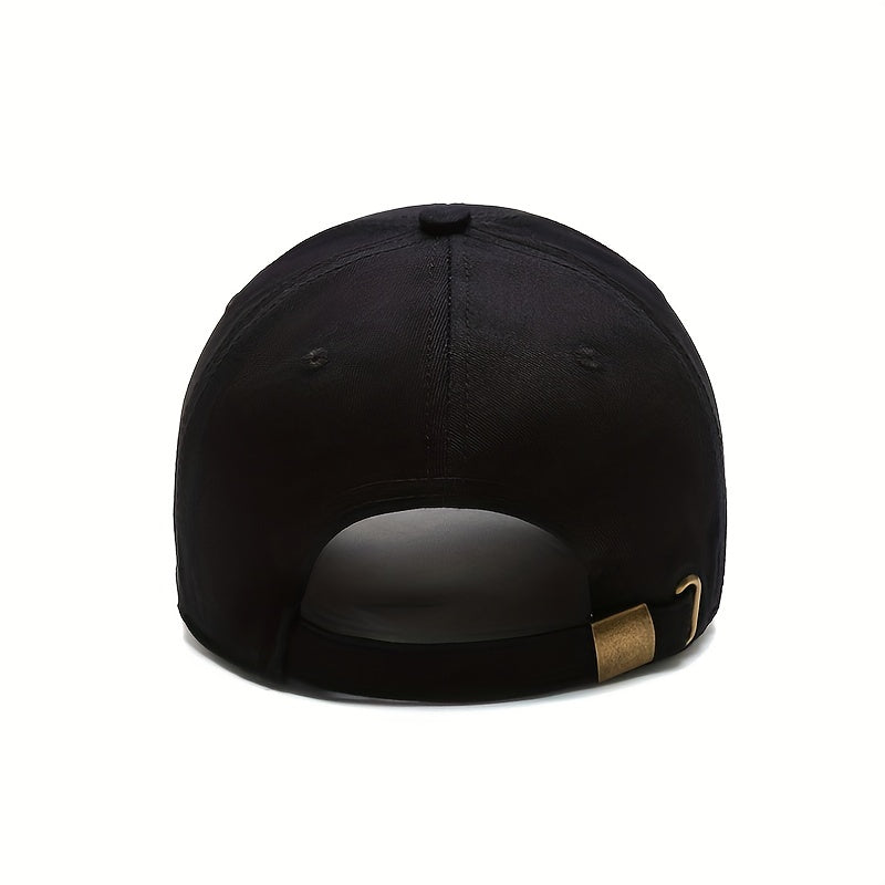 Feather Wheat Embroidery Baseball Cap Solid Cotton Dad Hat Unisex Casual Couple
