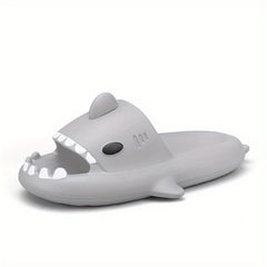 Men's Shark Pillow Slides Non Slip Slippers for Indoor Outdoor Beach Shower
