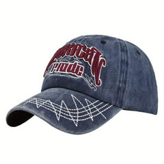 Embroidered Letter Adjustable Sun Hat Baseball Cap
