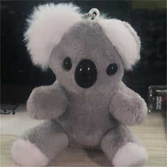 Gray Koala Bear Stuffed Keychain Plush Toy Birthday Gift
