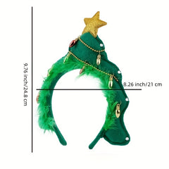 Christmas Tree Fabric Headbands Hair Accessories Party Headbands