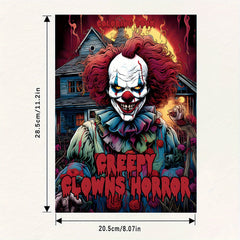 Terrifying Clowns Adult Coloring Book