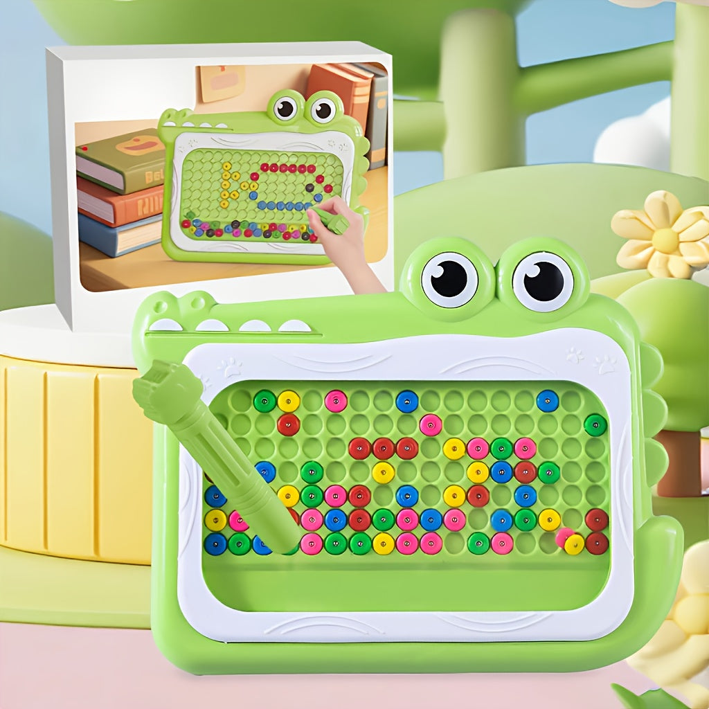Kids' Crocodile Magnetic Drawing Board Puzzle Chessboard