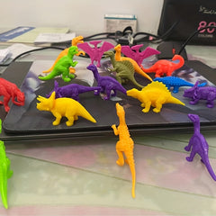 60pcs Soft Glue Dinosaur Toys Tyrannosaurus Rex Models Great Gift for Kids