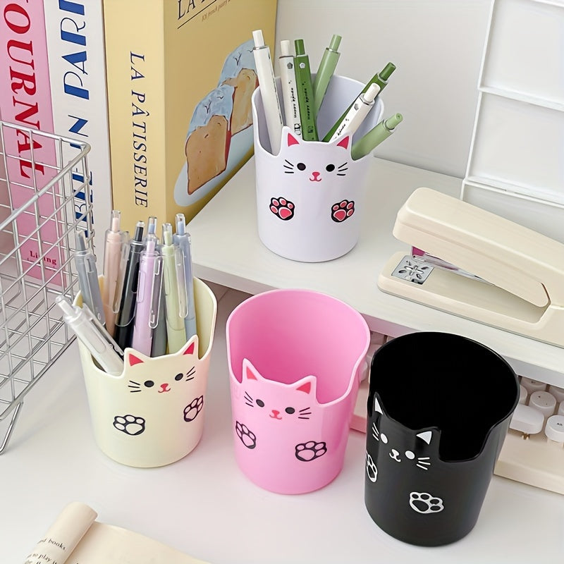 Cartoon Desktop Pen Holder Large Capacity For Organizing Makeup Brushes