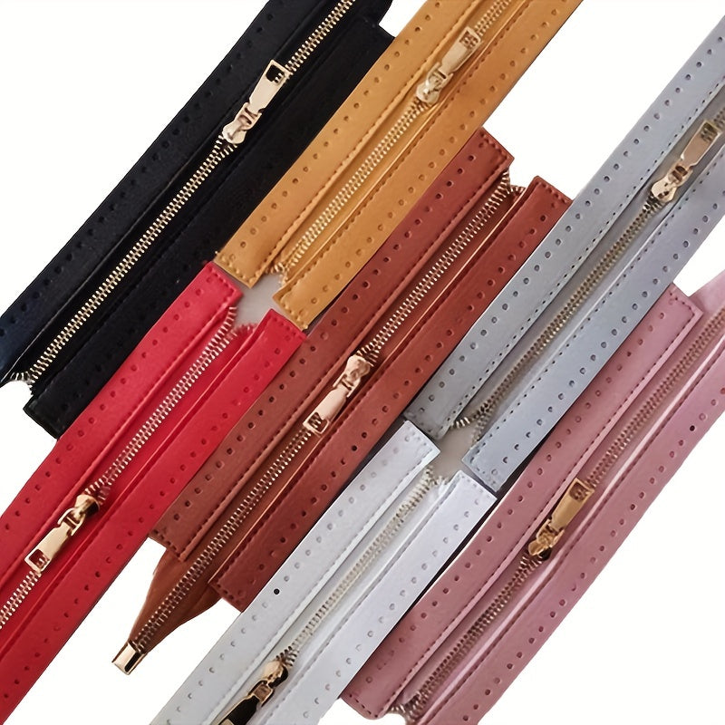 PU Metal Tooth Zipper for Box Bags - Bag Hardware for DIY Bags