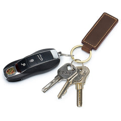 Leather Keychain Case with Secure Buckle - Ideal Gift