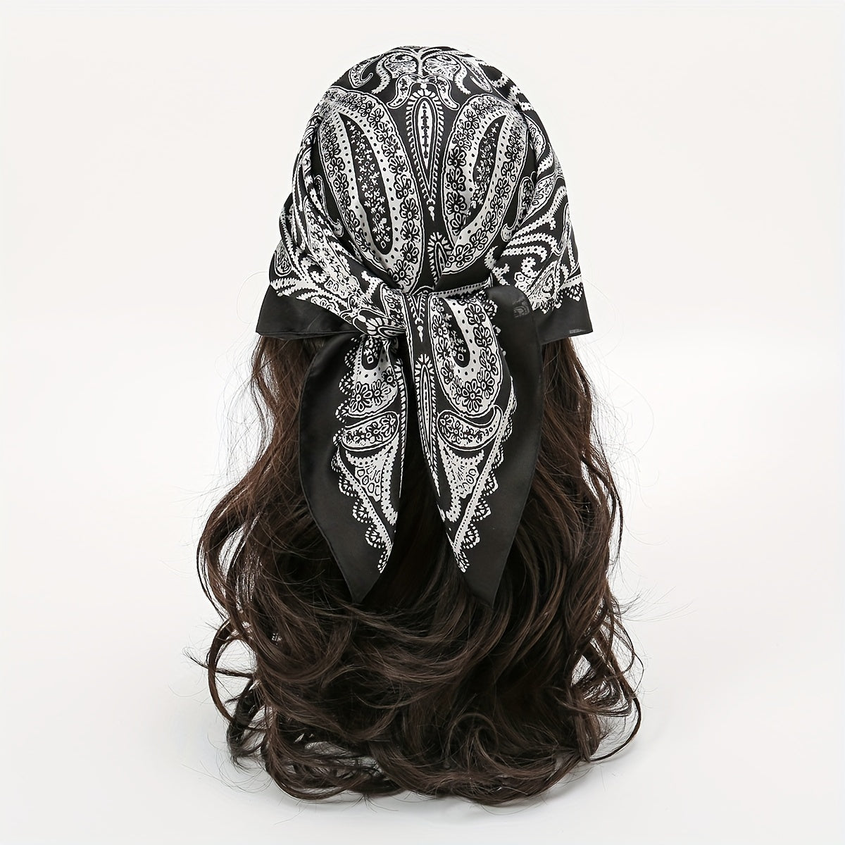 Paisley Print Bandana Silk Square Scarf Neckerchief Head Wrap