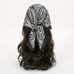 Paisley Print Bandana Silk Square Scarf Neckerchief Head Wrap