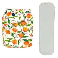 Washable Reusable Cloth Diaper Nappy Waterproof with Microfiber Insert