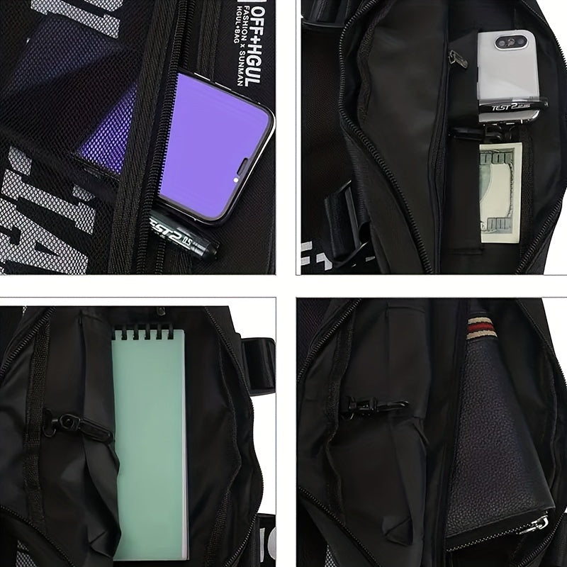 Men's Hip Hop Chest Bag Tactical Chest Rig Vest Bags