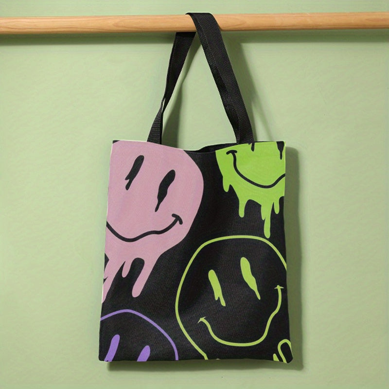 Cartoon Face Painting Tote Bag Large Travel Beach Shoulder Bag