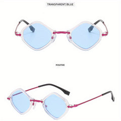 Retro Irregular Frame Men's Sunglasses with Case