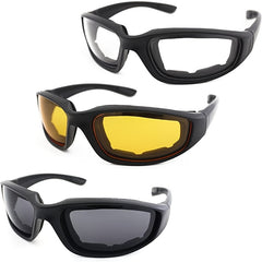 Motorcycle Riding Glasses Padded Goggles UV Protection Dustproof Windproof
