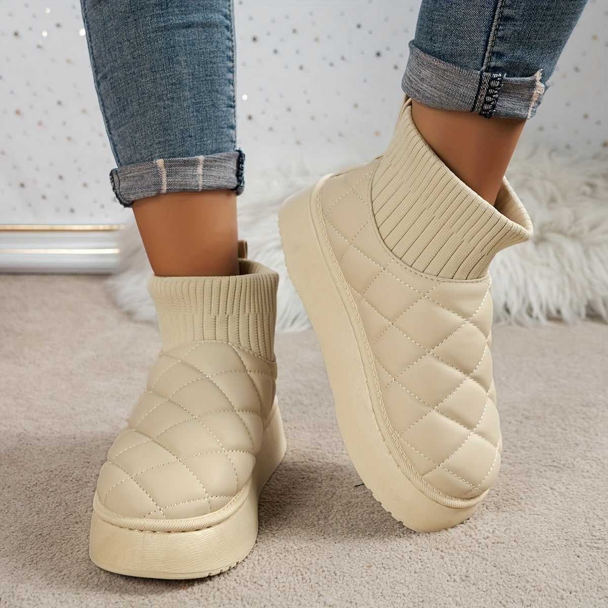 Women's Winter Snow Boots Cozy Non slip Outdoor Shoes